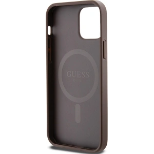 Hurtownia GSM - Etui Guess GUHMP12MG4GFRW Apple iPhone 12 / 12 Pro hardcase Colecția 4G Piele Metal Logo MagSafe maro/brown - GUE3210 - {ean13} - Hurt