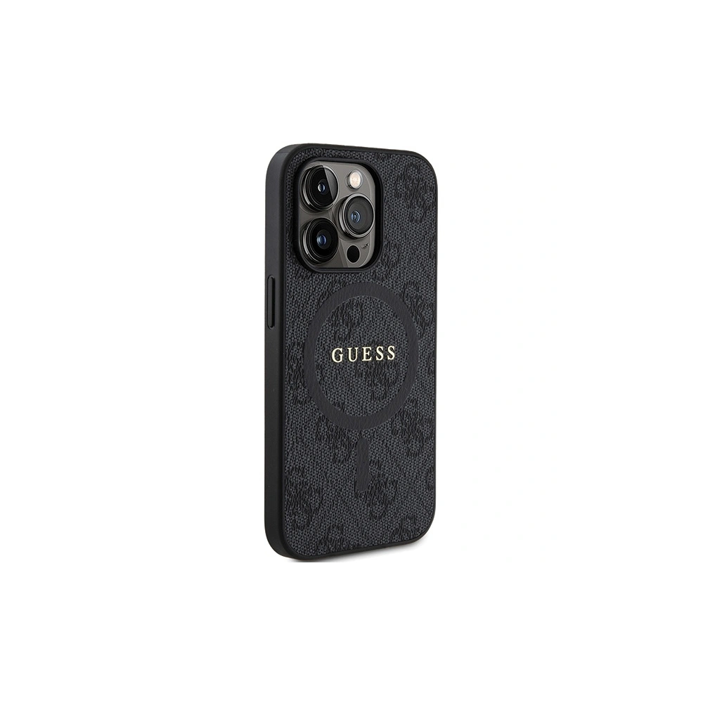 Hurtownia GSM - Etui Guess GUHMP13LG4GFRK Apple iPhone 13 / 13 Pro hardcase 4G Collection Leather Metal Logo MagSafe negru/black - GUE3211 - {ean13} - Hurt