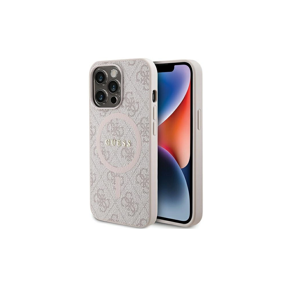Hurtownia GSM - Etui Guess GUHMP13LG4GFRP Apple iPhone 13 / 13 Pro hardcase 4G Collection Leather Metal Logo MagSafe roz/pink - GUE3212 - {ean13} - Hurt