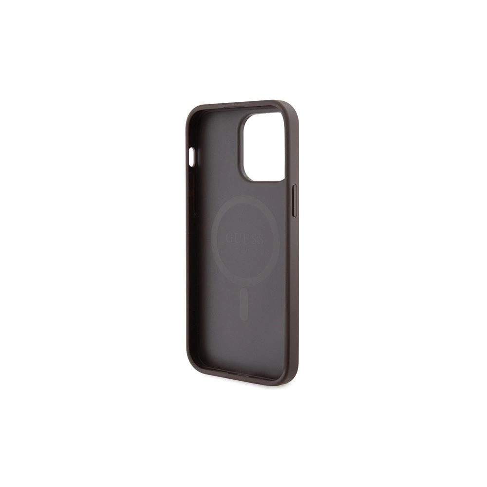 Hurtownia GSM - Etui Guess GUHMP13LG4GFRW Apple iPhone 13 / 13 Pro hardcase 4G Collection Leather Metal Logo MagSafe hnědý/brown - GUE3213 - {ean13} - Hurt