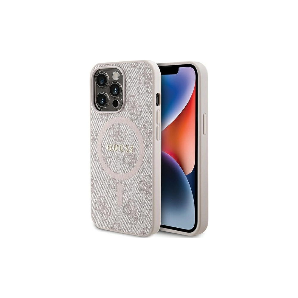 Hurtownia GSM - Etui Guess GUHMP13XG4GFRP Apple iPhone 13 Pro Max hardcase Colecția 4G Piele Metal Logo MagSafe roz/pink - GUE3215 - {ean13} - Hurt
