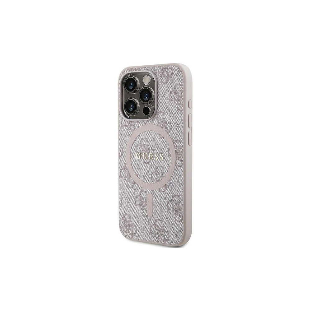 Hurtownia GSM - Etui Guess GUHMP13XG4GFRP Apple iPhone 13 Pro Max hardcase Colecția 4G Piele Metal Logo MagSafe roz/pink - GUE3215 - {ean13} - Hurt