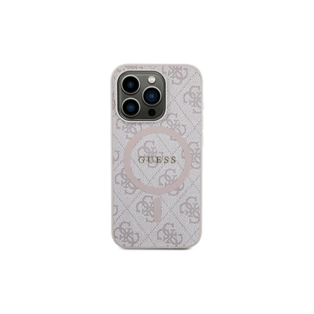 Hurtownia GSM - Etui Guess GUHMP13XG4GFRP Apple iPhone 13 Pro Max hardcase Colecția 4G Piele Metal Logo MagSafe roz/pink - GUE3215 - {ean13} - Hurt