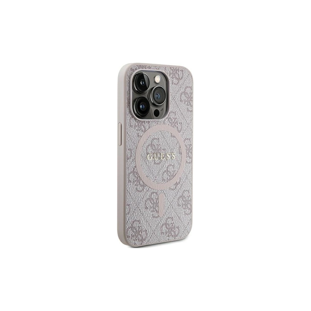 Hurtownia GSM - Etui Guess GUHMP13XG4GFRP Apple iPhone 13 Pro Max hardcase Colecția 4G Piele Metal Logo MagSafe roz/pink - GUE3215 - {ean13} - Hurt