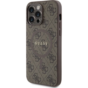 Hurtownia GSM - Etui Guess GUHMP13XG4GFRW Apple iPhone 13 Pro Max hardcase 4G Collection Leather Metal Logo MagSafe hnědý/brown - GUE3216 - {ean13} - Hurt