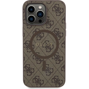 Hurtownia GSM - Etui Guess GUHMP13XG4GFRW Apple iPhone 13 Pro Max hardcase 4G Collection Leather Metal Logo MagSafe maro/brown - GUE3216 - {ean13} - Hurt
