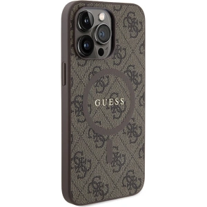 Hurtownia GSM - Etui Guess GUHMP13XG4GFRW Apple iPhone 13 Pro Max hardcase 4G Collection Leather Metal Logo MagSafe hnědý/brown - GUE3216 - {ean13} - Hurt