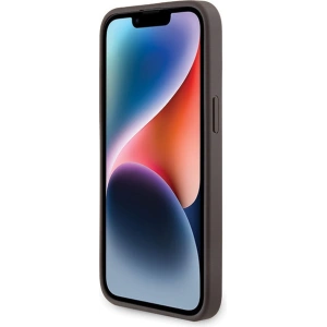 Etui Guess GUHMP13XG4GFRW Apple iPhone 13 Pro Max hardver 4G Kollekció Bőr Fém Logó MagSafe barna/brown