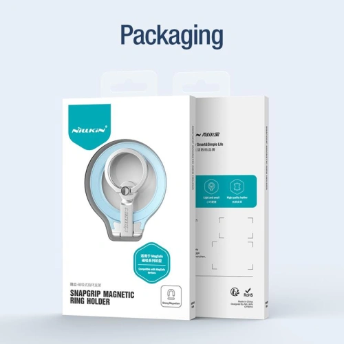 Uchwyt pierścieniowy Nillkin SnapGrip Magnetic Ring Holder MagSafe błękitny/light blue 