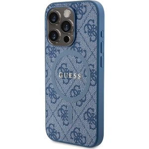 Hurtownia GSM - Etui Guess GUHMP14LG4GFRB Apple iPhone 14 Pro hardcase 4G Collection Leather Metal Logo MagSafe albastre/blue - GUE3217 - {ean13} - Hurt