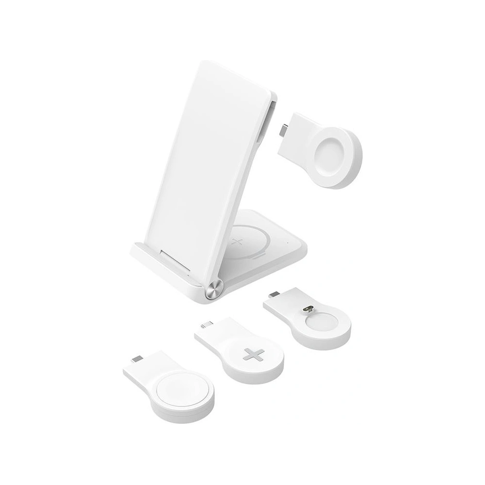 Hurtownia GSM - Indukční nabíječka 3w1 Nillkin PowerTrio 3-v-1 bezdrátové nabíjení s vyměnitelnými moduly pro nabíjení hodinek. - NLK1431 - {ean13} - Hurt