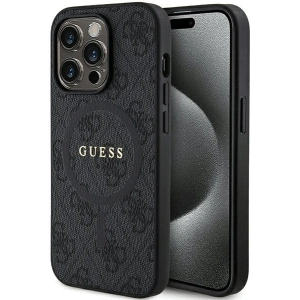 Etui Guess GUHMP14XG4GFRK Apple iPhone 14 Pro Max hardcase 4G Collection Leather Metal Logo MagSafe czarne/black