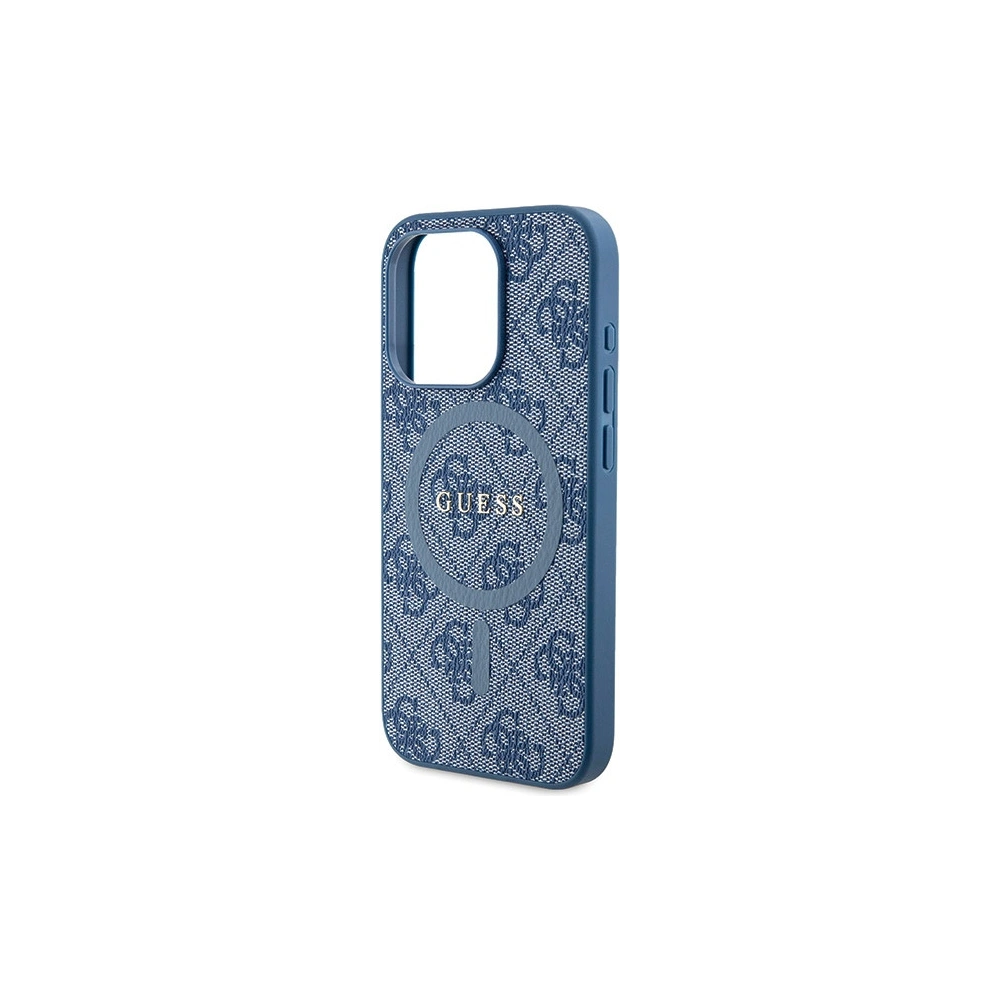 Hurtownia GSM - Etui Guess GUHMP15LG4GFRB Apple iPhone 15 Pro hardcase 4G Collection Leather Metal Logo MagSafe modrý/blue - GUE3228 - {ean13} - Hurt