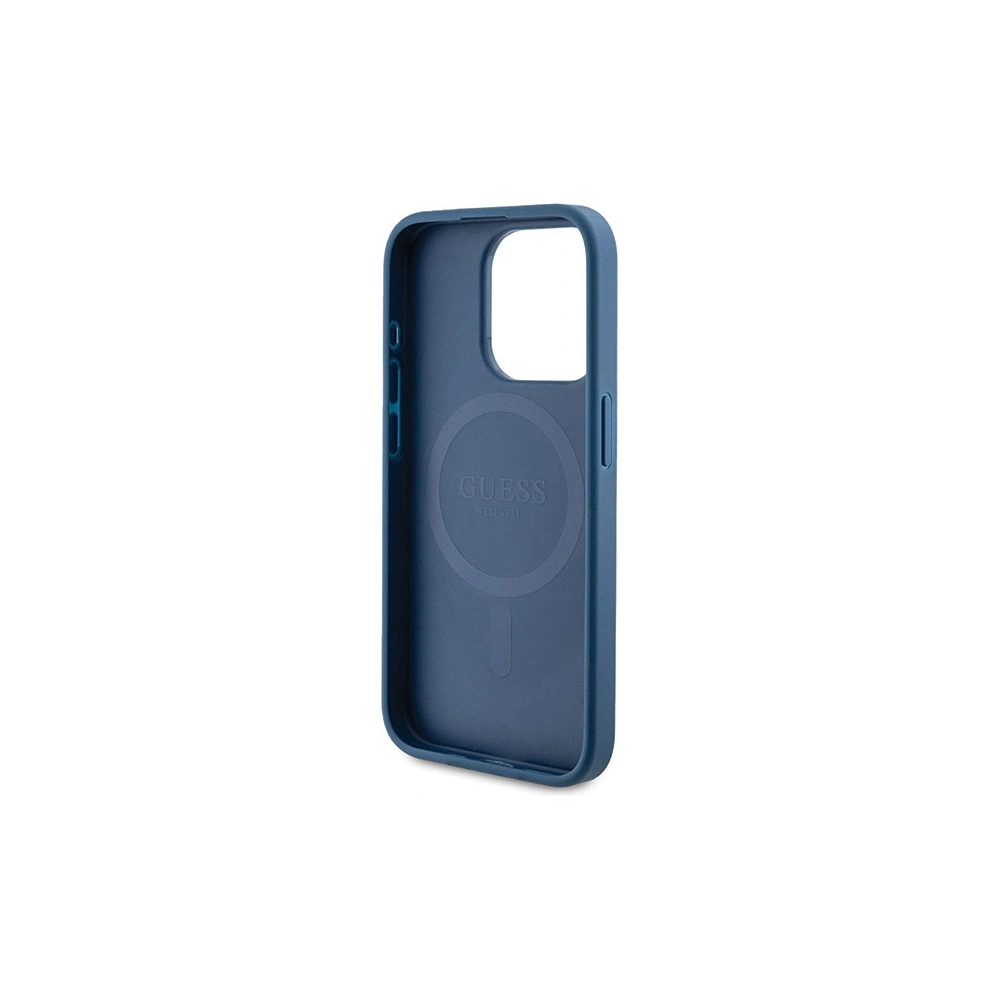 Hurtownia GSM - Etui Guess GUHMP15LG4GFRB Apple iPhone 15 Pro hardcase 4G Collection Leather Metal Logo MagSafe modrý/blue - GUE3228 - {ean13} - Hurt