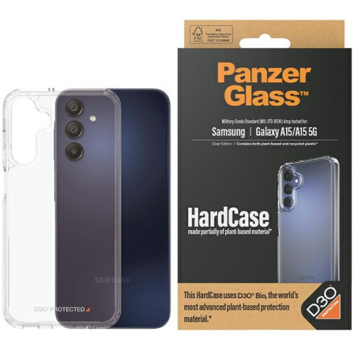 PanzerGlass Distributor - 5711724004636 - PZG587 - PanzerGlass HardCase Samsung Galaxy A15 4G / A15 5G D3O transparent - B2B homescreen
