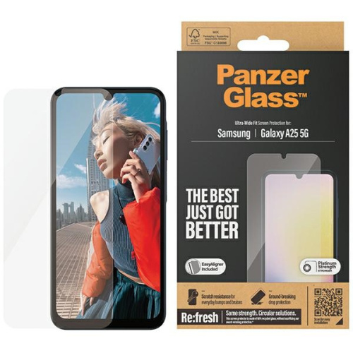 PanzerGlass Distributor - 5711724073359 - PZG593 - PanzerGlass Ultra-Wide Fit Samsung Galaxy A25 5G 5G Screen Protection - B2B homescreen