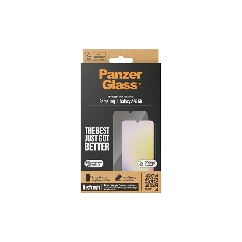 Hurtownia GSM - Szkło hartowane PanzerGlass Ultra-Wide Fit Samsung Galaxy A25 5G 5G Screen Protection - PZG593 - {ean13} - Hurt