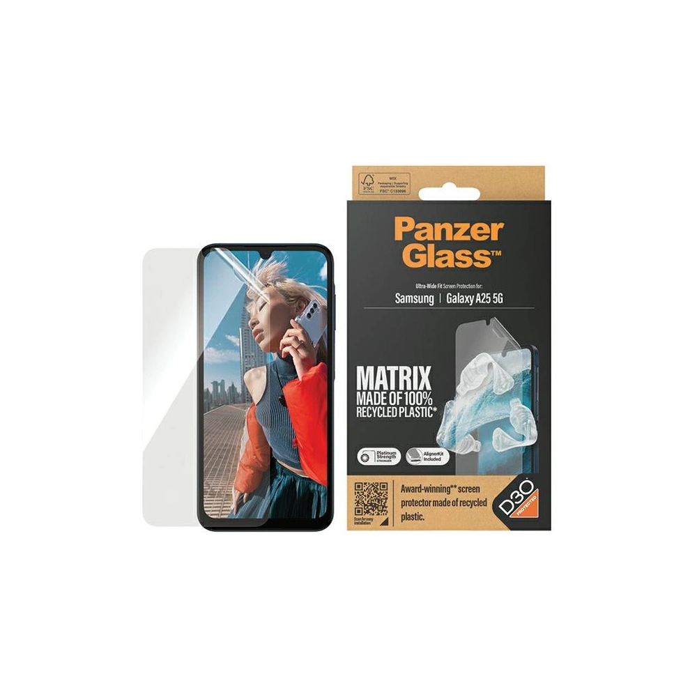 Hurtownia GSM - Sticlă temperată PanzerGlass Ultra-Wide Fit Samsung Galaxy A25 5G D3O Protecție pentru ecran - PZG594 - {ean13} - Hurt