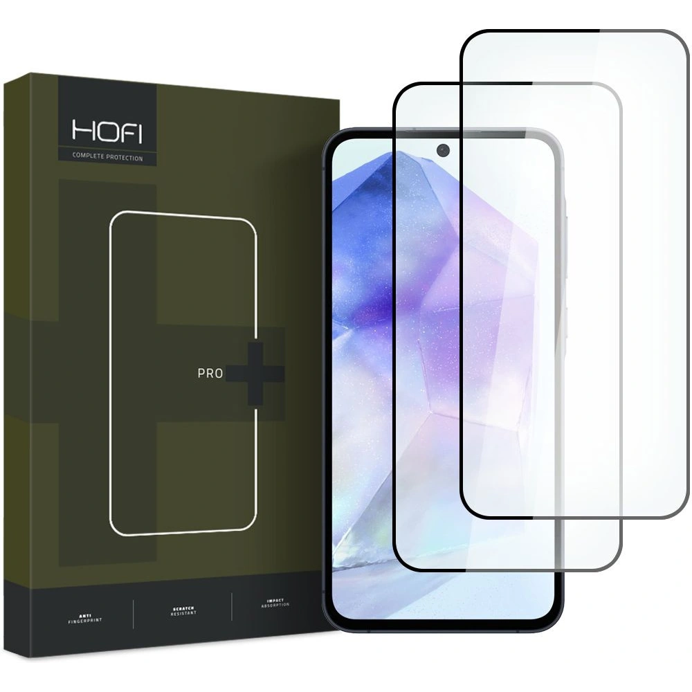 Hurtownia GSM - Tvrzené sklo Hofi Glass Pro+ Samsung Galaxy A35 / A55 5G Černé [2 PACK] - HOFI463 - {ean13} - Hurt