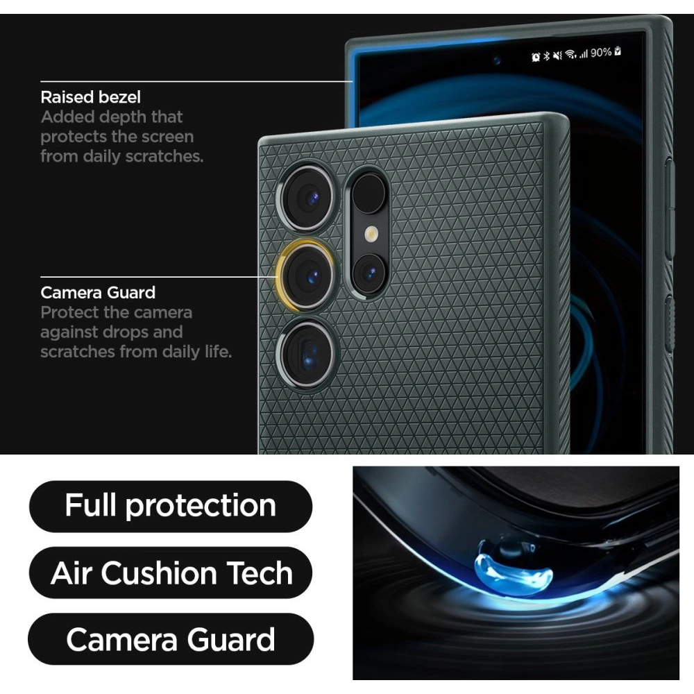 Hurtownia GSM - Case Spigen Liquid Air Samsung Galaxy S24 Ultra Abyss Green - SPN3331 - {ean13} - Hurt