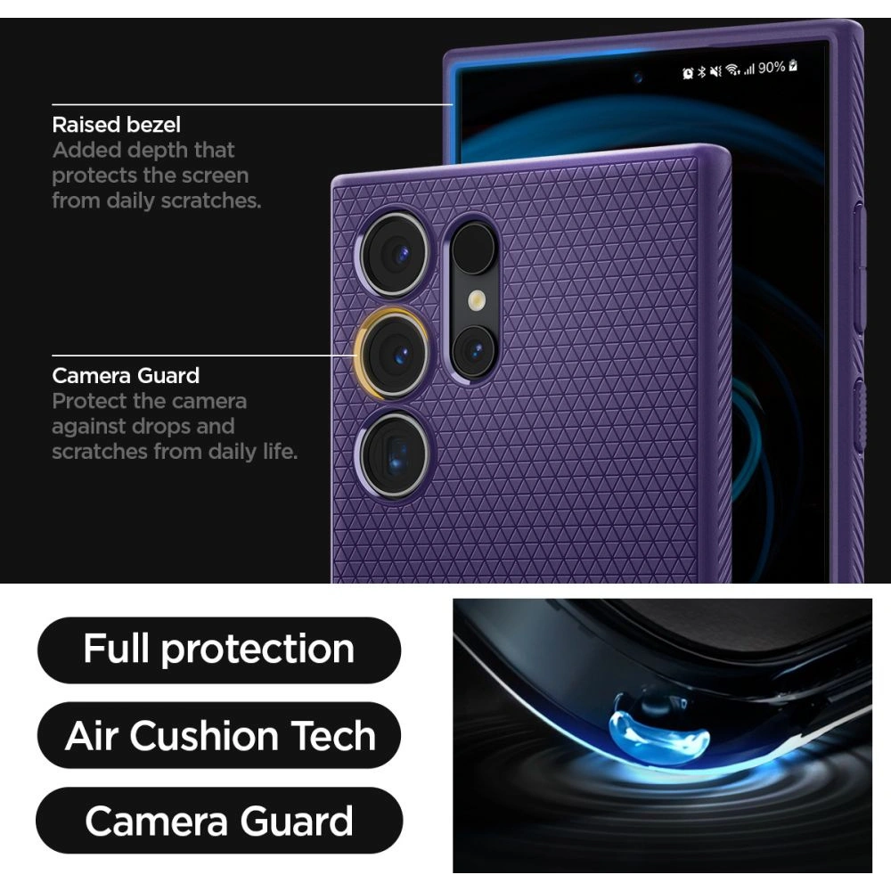 Hurtownia GSM - Case Spigen Liquid Air Samsung Galaxy S24 Ultra Deep Purple - SPN3332 - {ean13} - Hurt
