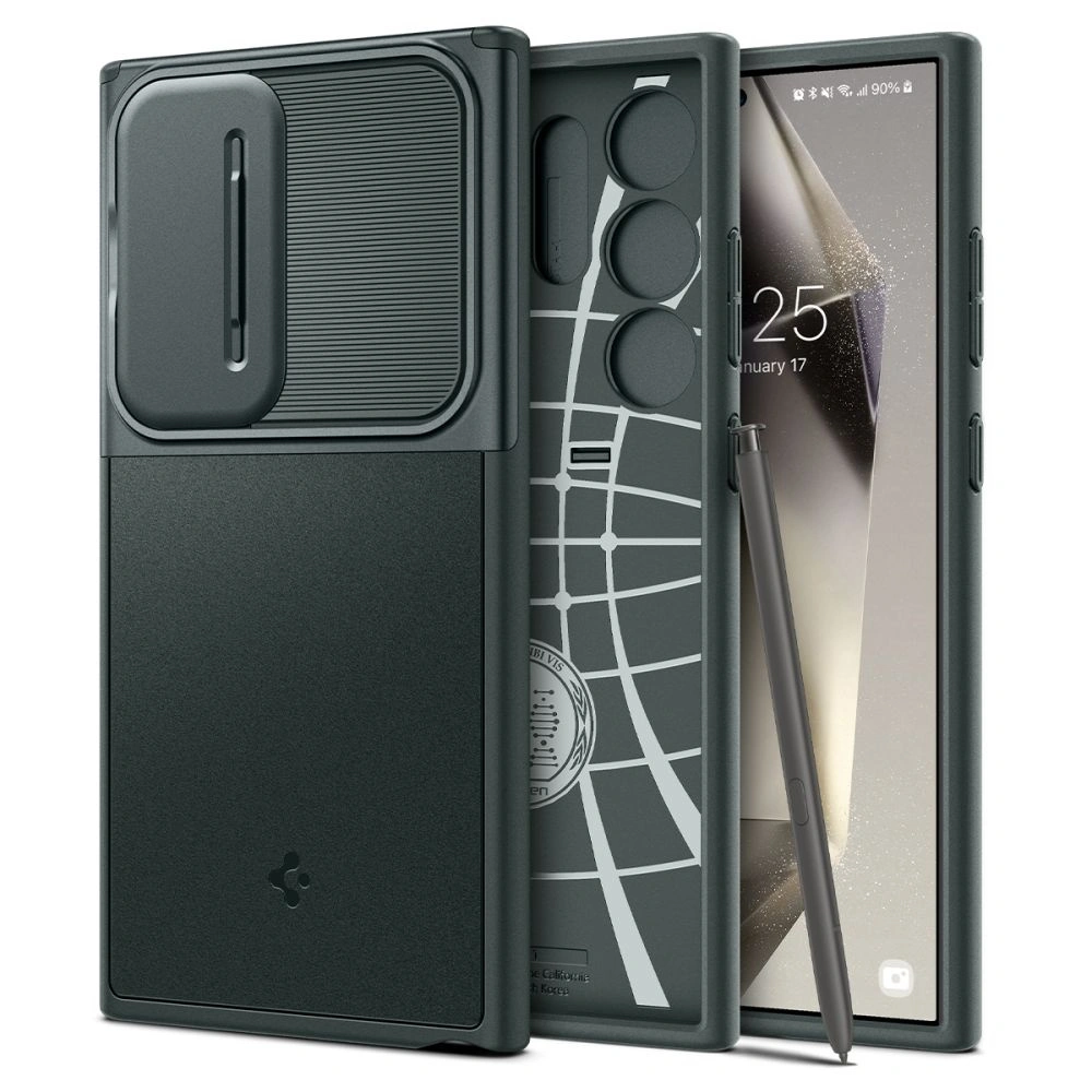 Hurtownia GSM - Case Spigen Optik Armor Samsung Galaxy S24 Ultra Abyss Green - SPN3333 - {ean13} - Hurt