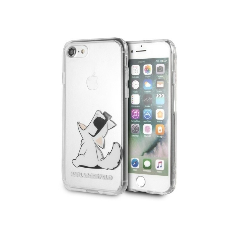 Karl Lagerfeld Distributor - 3700740435960 - KLD063CL - Karl Lagerfeld KLHCI8CFNRC Apple iPhone SE 2022/SE 2020/8/7 hardcase transparent Choupette Fun - B2B homescreen