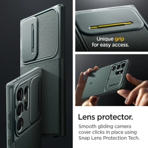 Hurtownia GSM - Case Spigen Optik Armor Samsung Galaxy S24 Ultra Abyss Green - SPN3333 - {ean13} - Hurt