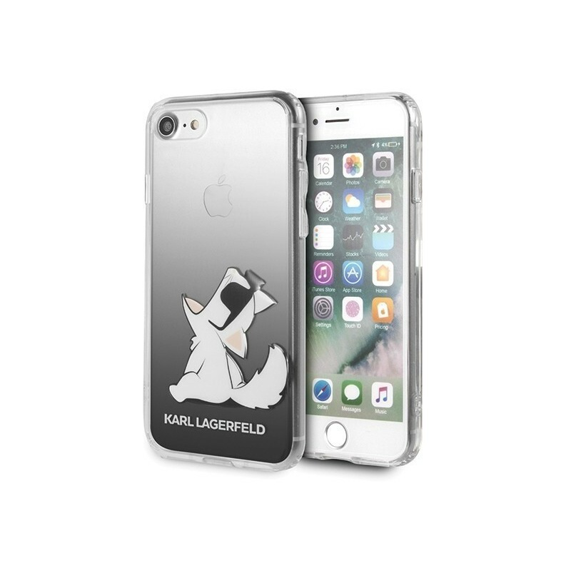 Hurtownia Karl Lagerfeld - 3700740440261 - KLD064BLK - Karl Lagerfeld KLHCI8CFNRCBK Apple iPhone SE 2022/SE 2020/8/7 hardcase czarny/black Choupette Fun - B2B homescreen