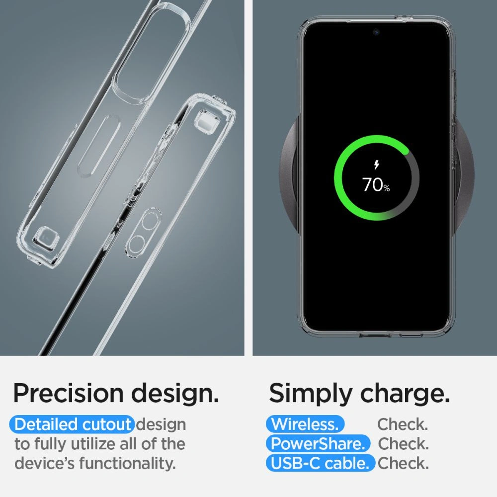 Wholesale Spigen Liquid Crystal Samsung Galaxy S24+ Plus Crystal Clear - SPN3336 - {ean13} - Hurt