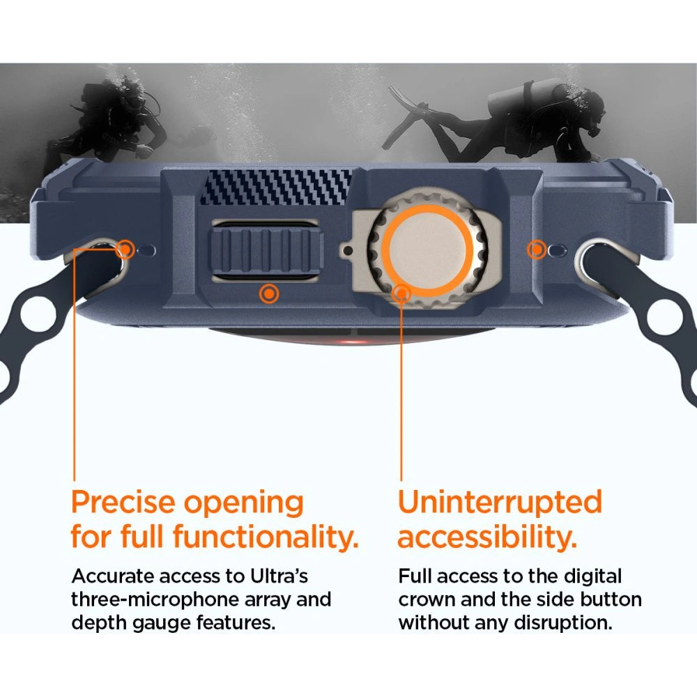 Hurtownia GSM - Etui Spigen Rugged Armor Apple Watch Ultra 1/2 49mm Albastru Marin - SPN3337 - {ean13} - Hurt