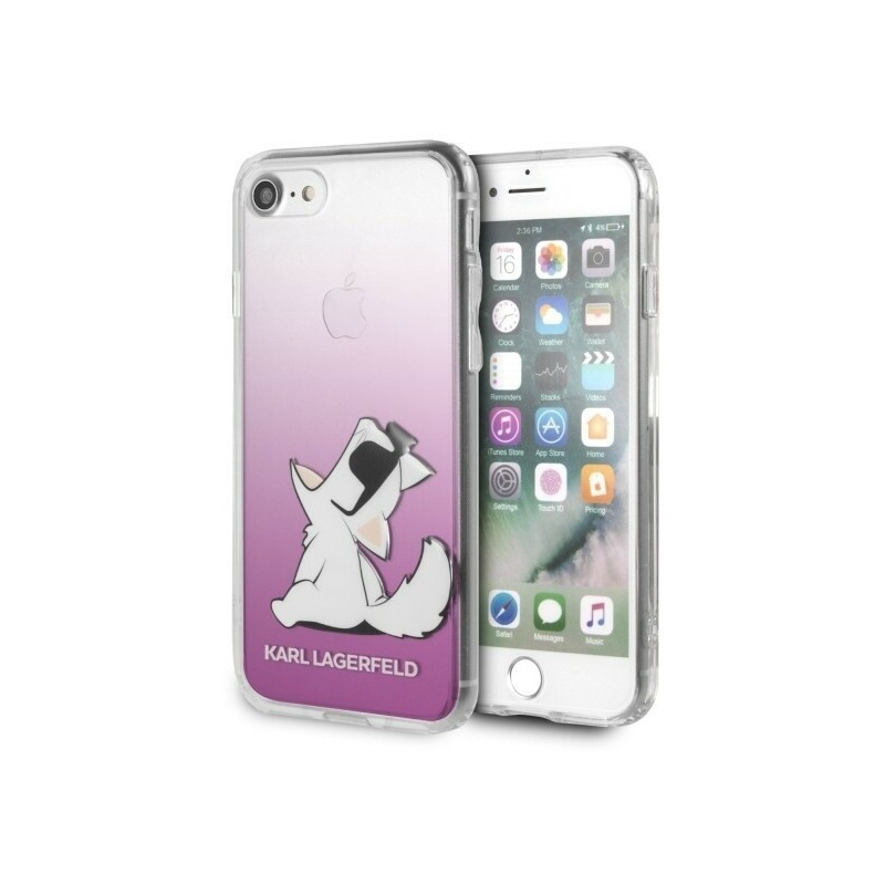 Karl Lagerfeld Distributor - 3700740436011 - KLD065PNK - Karl Lagerfeld KLHCI8CFNRCPI Apple iPhone SE 2022/SE 2020/8/7 hardcase pink Choupette Fun - B2B homescreen