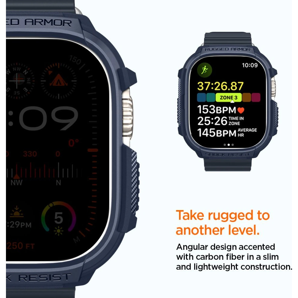 Hurtownia GSM - Etui Spigen Rugged Armor Apple Watch Ultra 1/2 49mm Námořnická modř - SPN3337 - {ean13} - Hurt