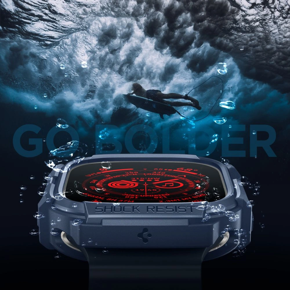 Hurtownia GSM - Etui Spigen Rugged Armor Apple Watch Ultra 1/2 49mm Námořnická modř - SPN3337 - {ean13} - Hurt