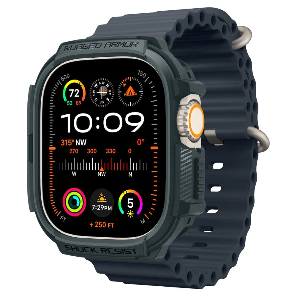 Wholesale Case Spigen Rugged Armor Apple Watch Ultra 1/2 49mm Abyss Green - SPN3338 - {ean13} - Hurt