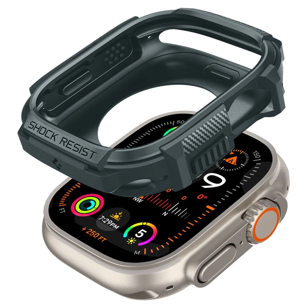 Wholesale Case Spigen Rugged Armor Apple Watch Ultra 1/2 49mm Abyss Green - SPN3338 - {ean13} - Hurt
