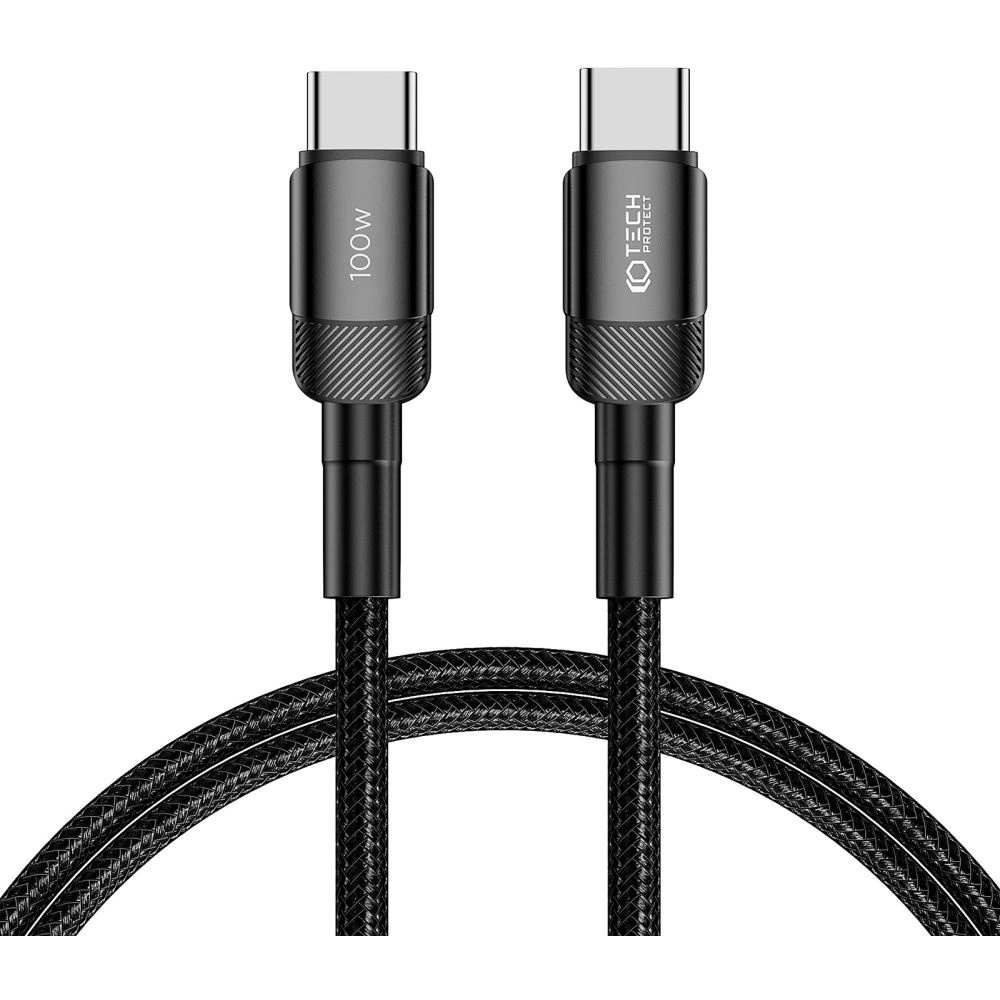 Hurtownia GSM - Kábel Tech-Protect Ultraboost Evo USB-C / USB-C PD 100W 5A 100cm Fekete - THP2594 - {ean13} - Hurt