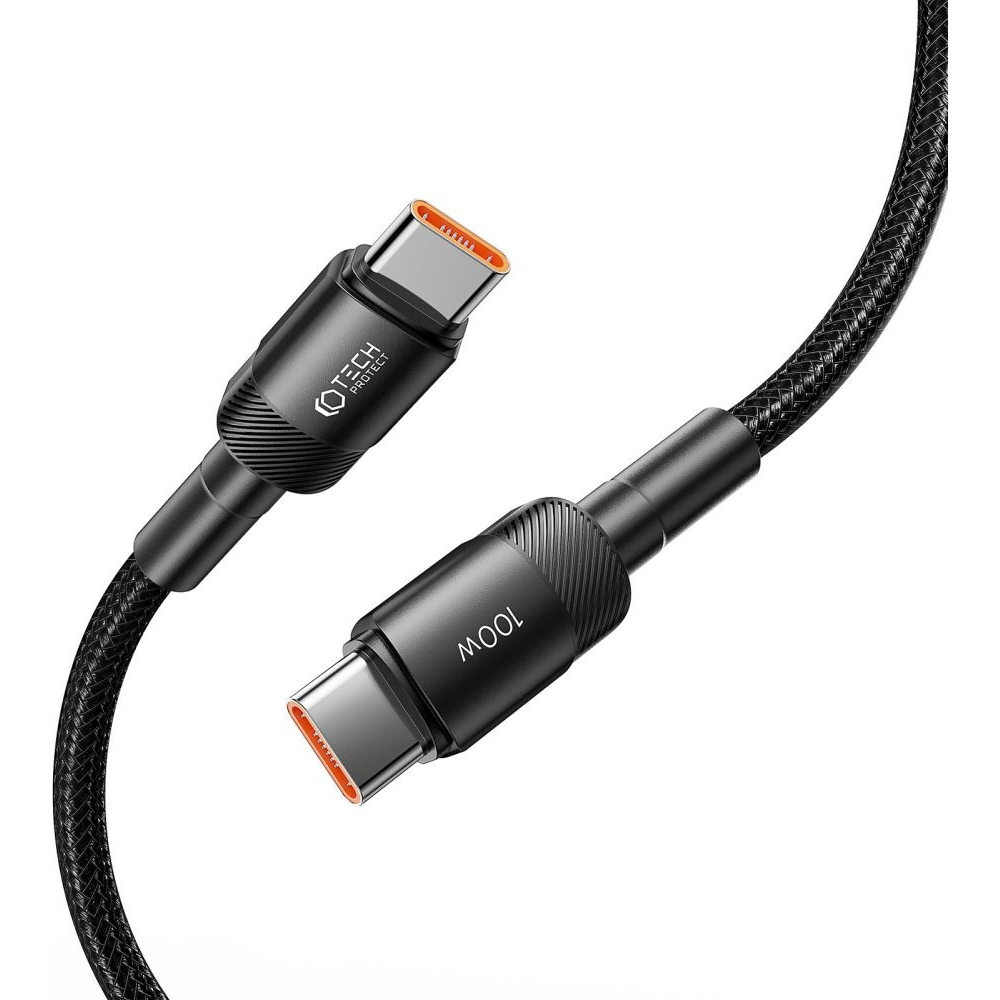 Hurtownia GSM - Cablul Tech-Protect Ultraboost Evo USB-C / USB-C PD 100W 5A 100cm Negru - THP2594 - {ean13} - Hurt
