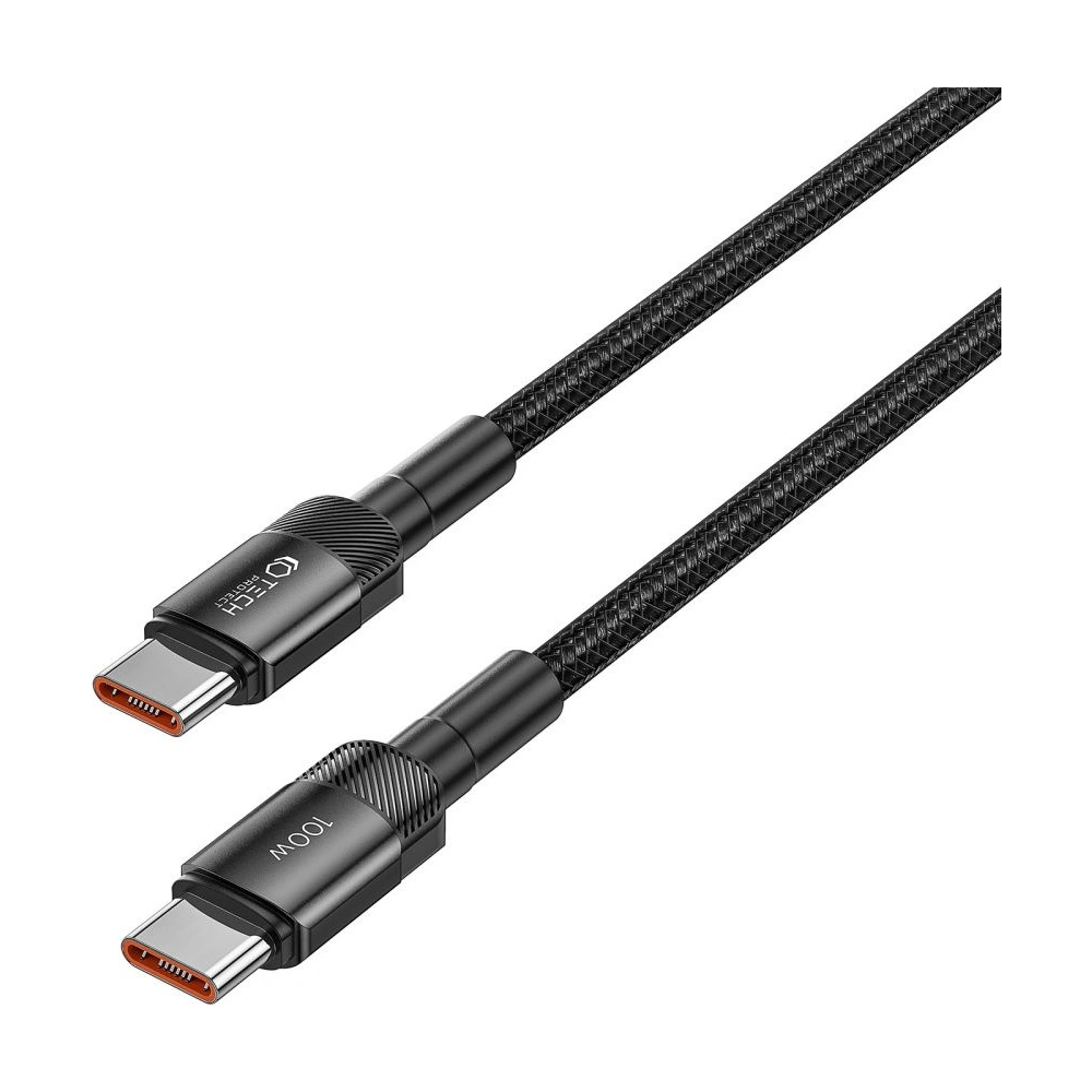 Hurtownia GSM - Kabel Tech-Protect Ultraboost Evo USB-C / USB-C PD 100W 5A 100cm Černý - THP2594 - {ean13} - Hurt