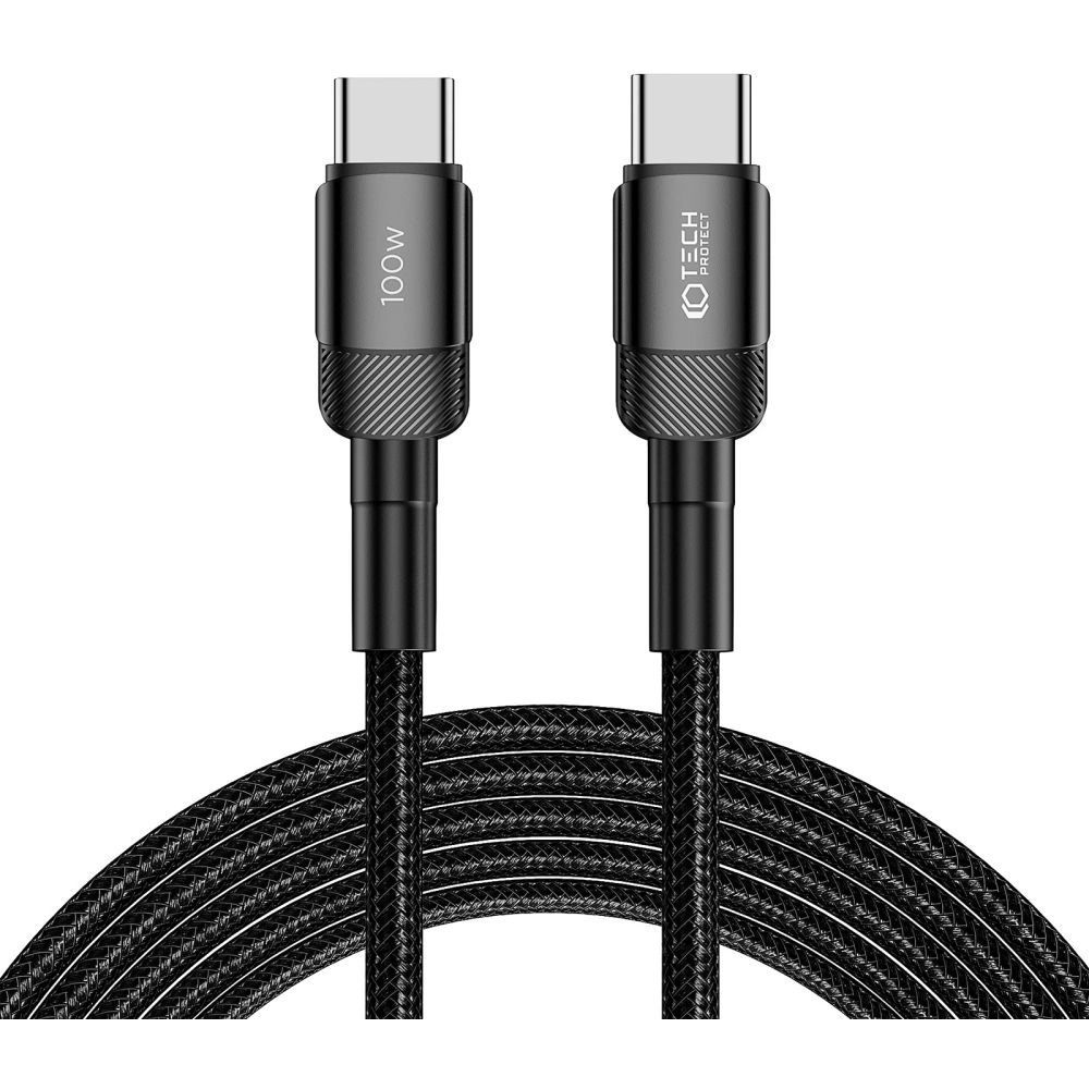 Hurtownia GSM - Kabel Tech-Protect Ultraboost Evo USB-C / USB-C PD 100W 5A 300cm černý - THP2596 - {ean13} - Hurt