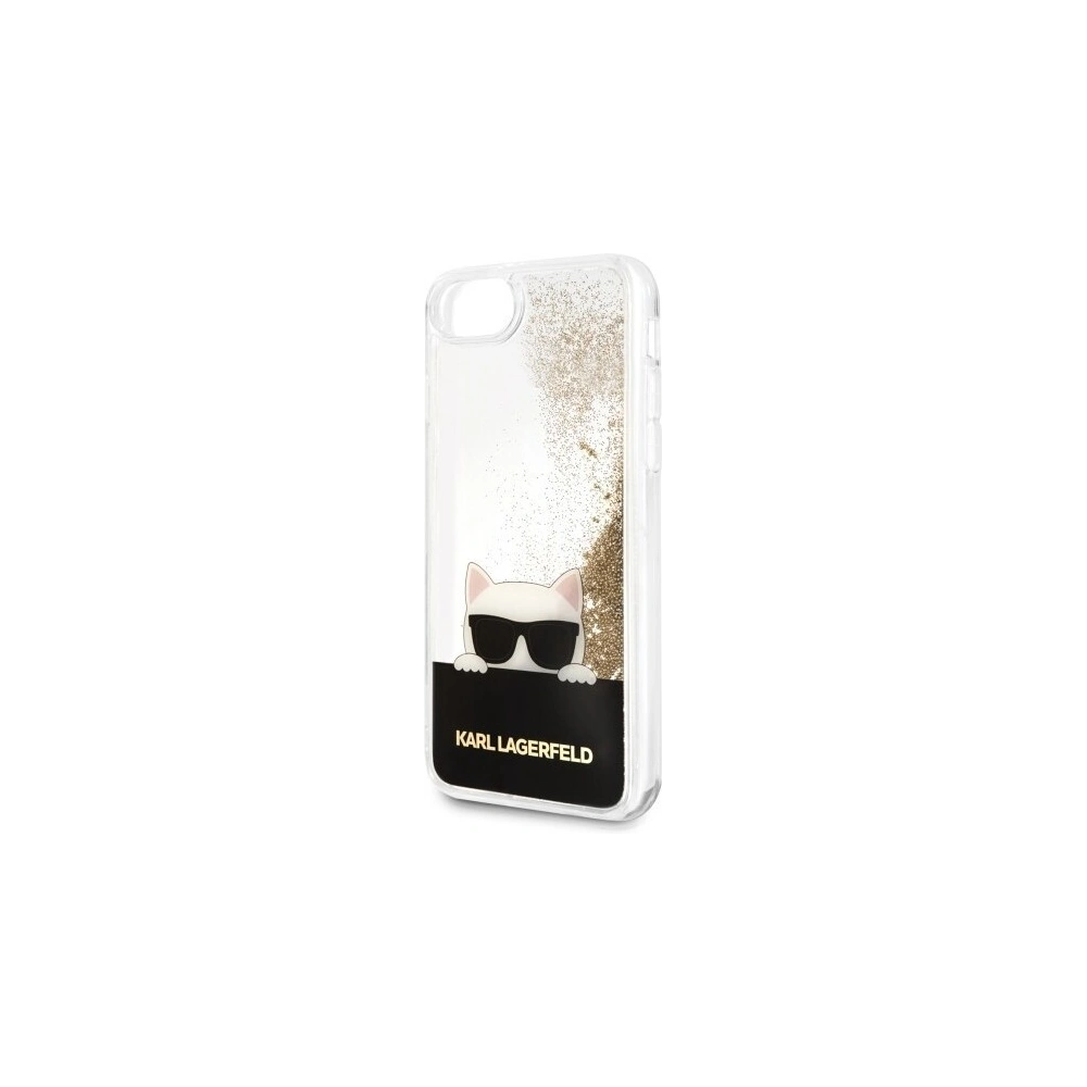 Hurtownia GSM - Karl Lagerfeld KLHCI8CHPEEGO Apple iPhone SE 2022/SE 2020/8/7 gold/złoty hard case Liquid Glitter - KLD066GLD - {ean13} - Hurt
