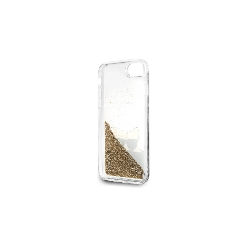 Hurtownia GSM - Karl Lagerfeld KLHCI8CHPEEGO Apple iPhone SE 2022/SE 2020/8/7 gold/złoty hard case Liquid Glitter - KLD066GLD - {ean13} - Hurt