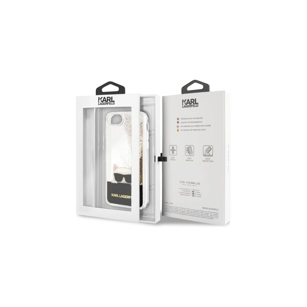 Hurtownia GSM - Karl Lagerfeld KLHCI8CHPEEGO Apple iPhone SE 2022/SE 2020/8/7 gold/złoty hard case Liquid Glitter - KLD066GLD - {ean13} - Hurt