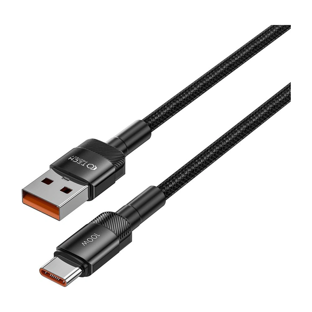 Hurtownia GSM - Cablul Tech-Protect Ultraboost Evo USB-A / USB-C 100W 5A 25cm Negru - THP2602 - {ean13} - Hurt