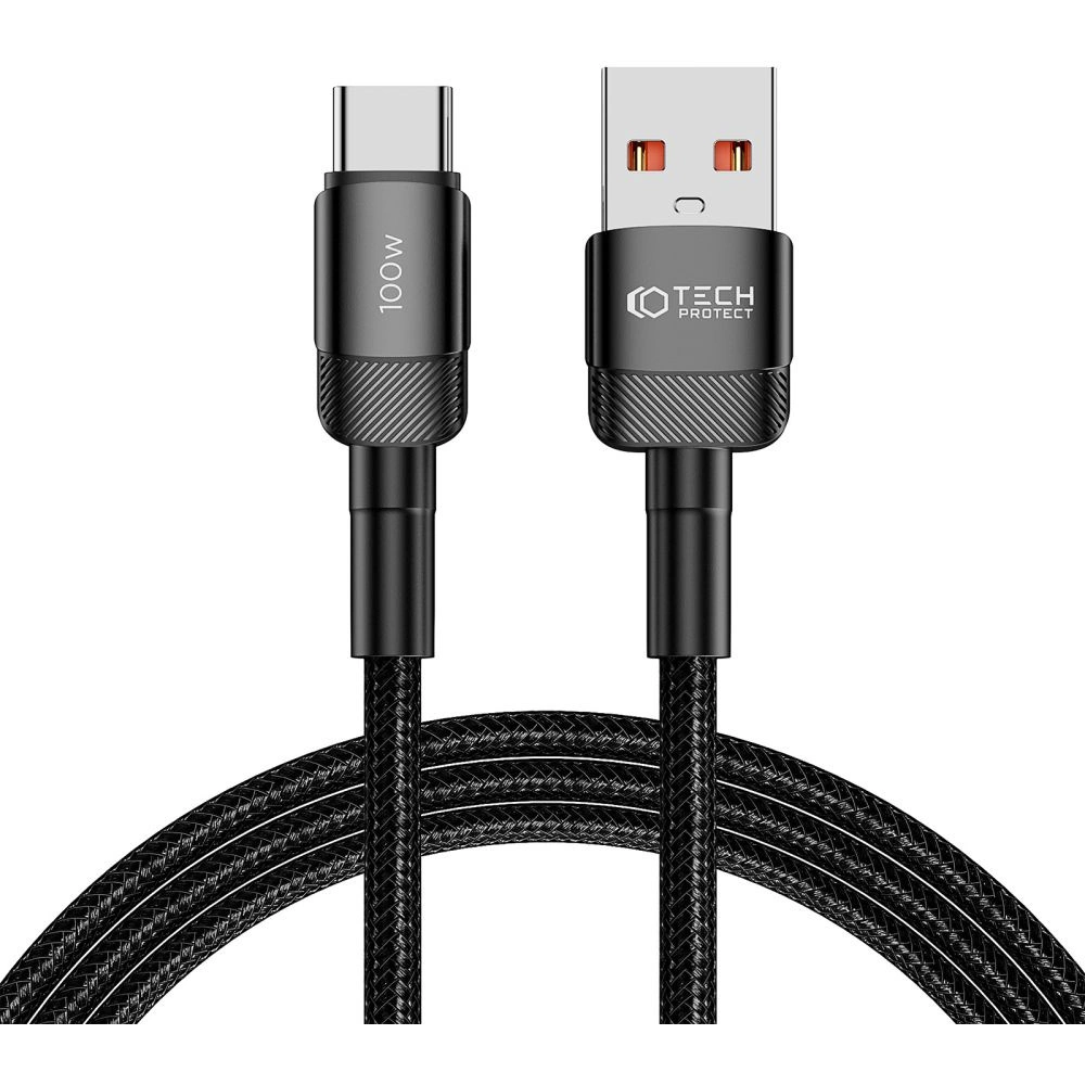 Hurtownia GSM - Kabel Tech-Protect Ultraboost Evo USB-A / USB-C 100W 5A 200cm Černý - THP2603 - {ean13} - Hurt