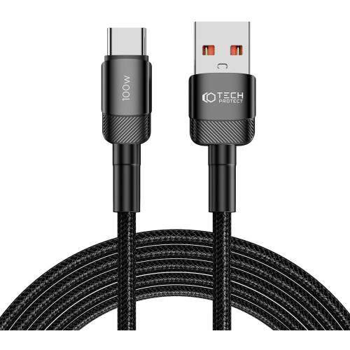 Tech-Protect Distributor - 5906203690732 - THP2604 - Tech-Protect Ultraboost Evo cable USB-A / USB-C 100W 5A 300cm Black - B2B homescreen