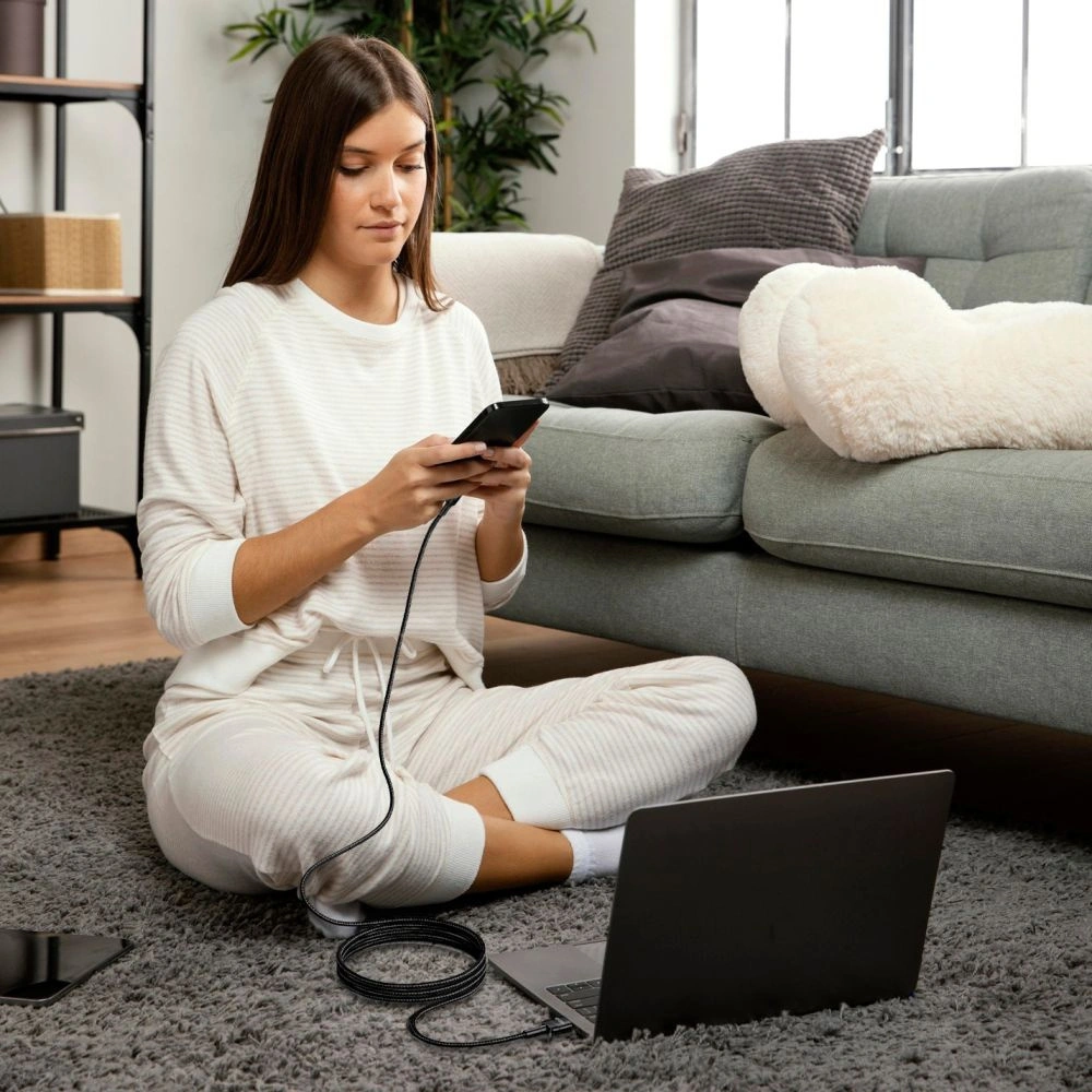 Hurtownia GSM - Kabel Tech-Protect Ultraboost Evo USB-A / USB-C 100W 5A 300cm Schwarz - THP2604 - {ean13} - Hurt