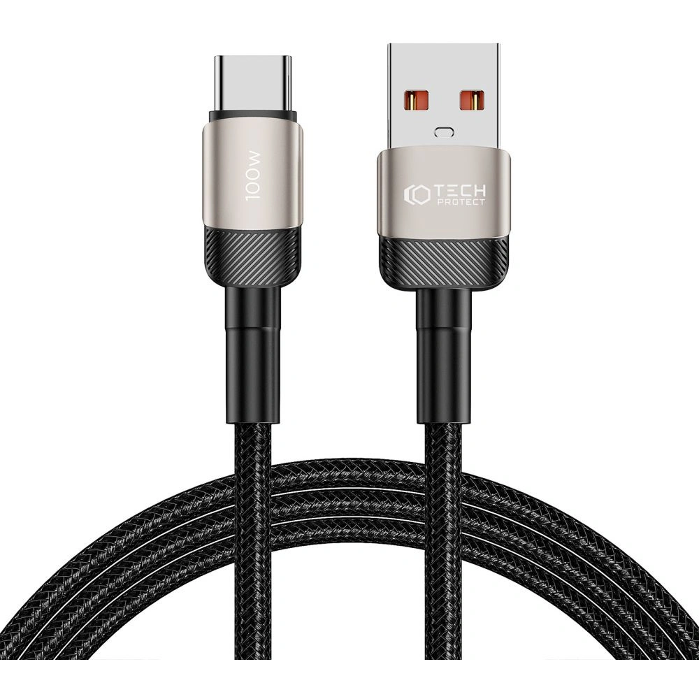 Hurtownia GSM - Kabel Tech-Protect Ultraboost Evo USB-A / USB-C 100W 5A 200cm Titan - THP2605 - {ean13} - Hurt