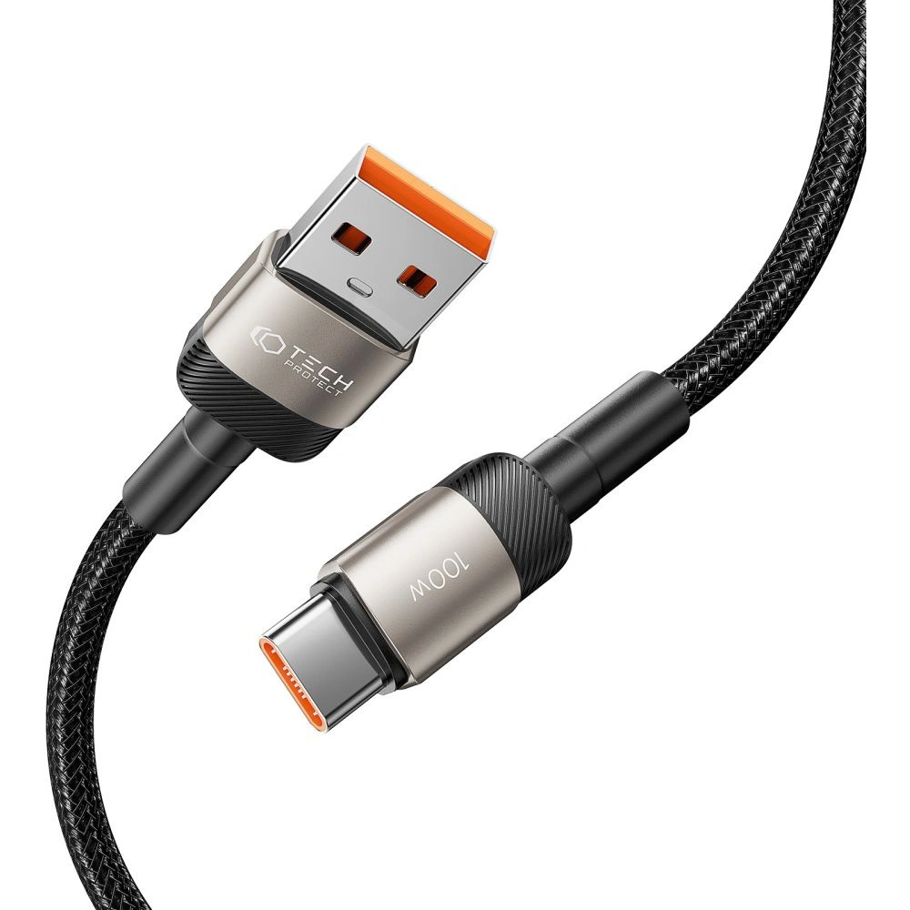 Hurtownia GSM - Kabel Tech-Protect Ultraboost Evo USB-A / USB-C 100W 5A 200cm Titan - THP2605 - {ean13} - Hurt
