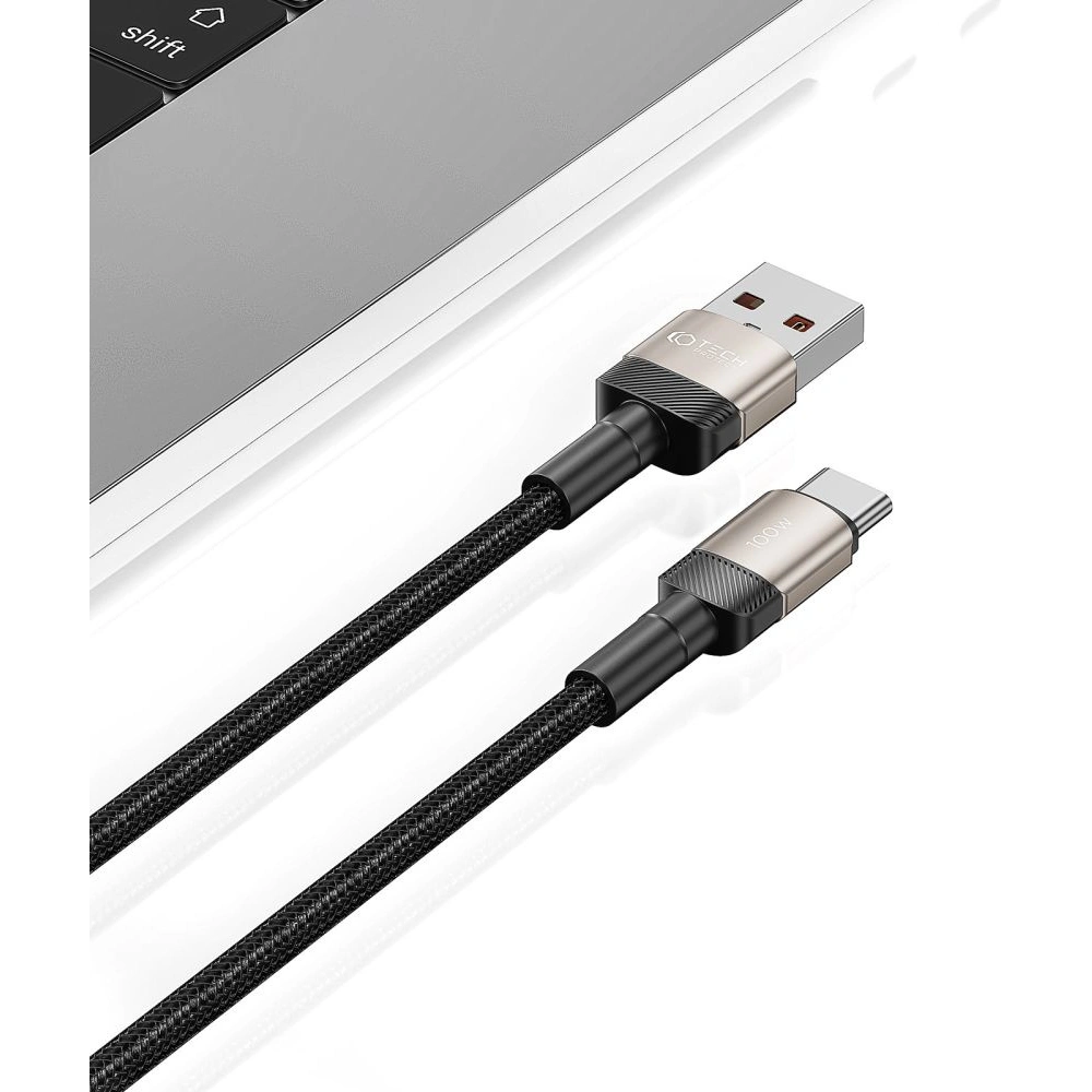 Hurtownia GSM - Kabel Tech-Protect Ultraboost Evo USB-A / USB-C 100W 5A 200cm Titan - THP2605 - {ean13} - Hurt